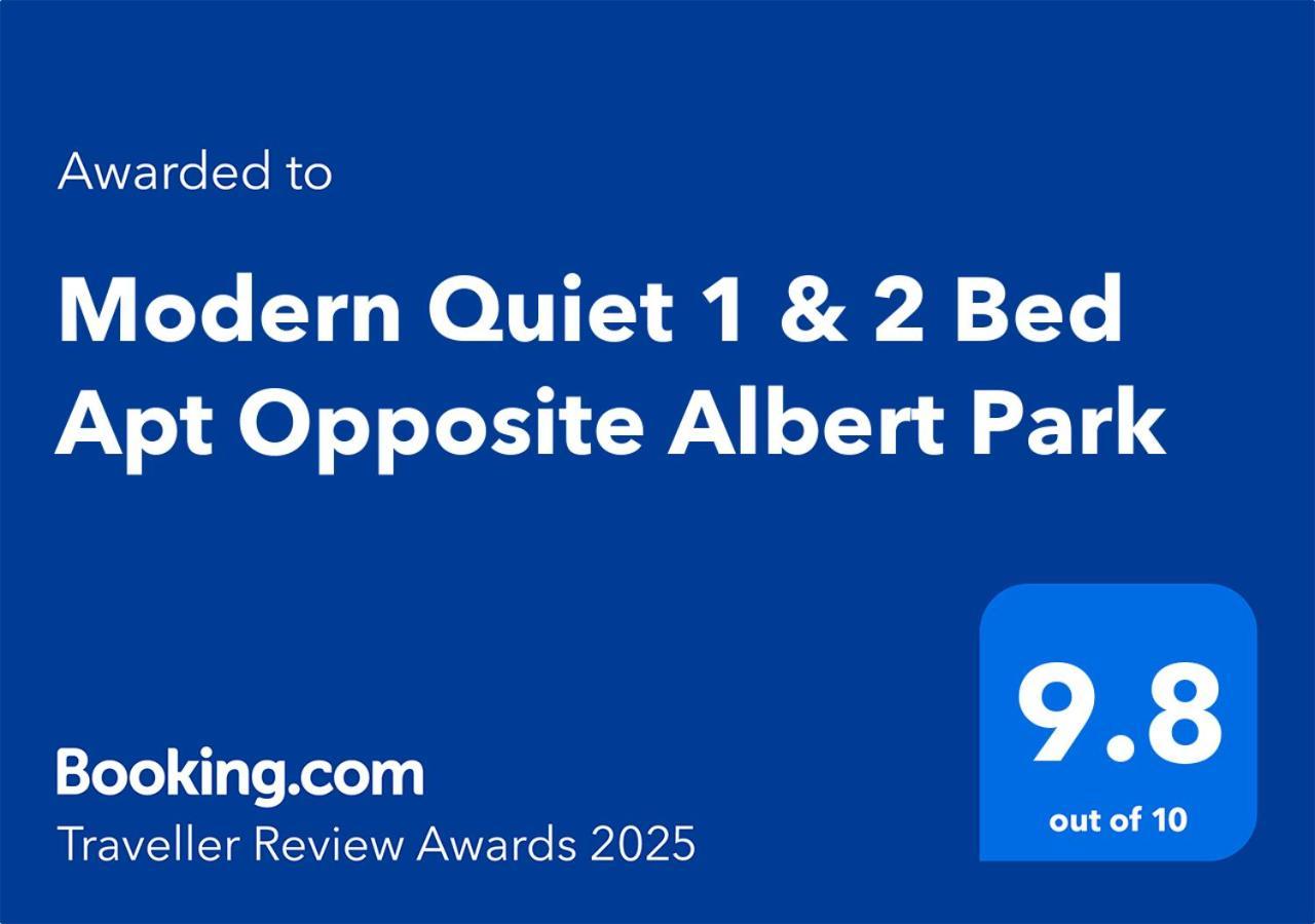 Modern Quiet 1 & 2 Bed Apt Opposite Albert Park Μελβούρνη Εξωτερικό φωτογραφία